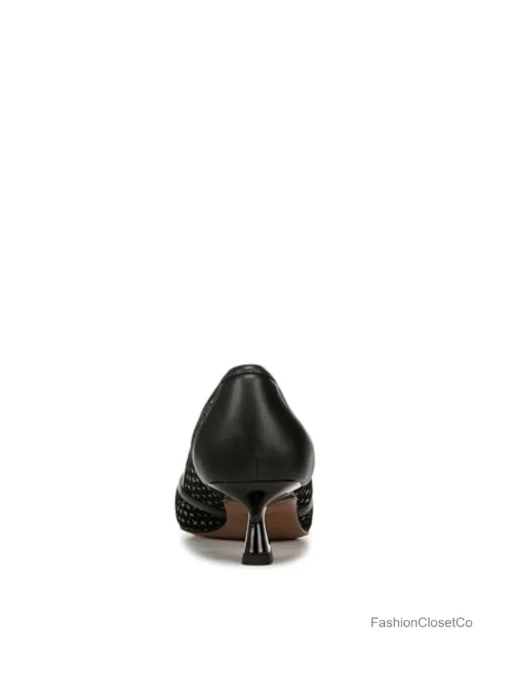Franco Sarto Women's Kitten Heel Pumps Leather Slip-On Pointed Toe 1.75
